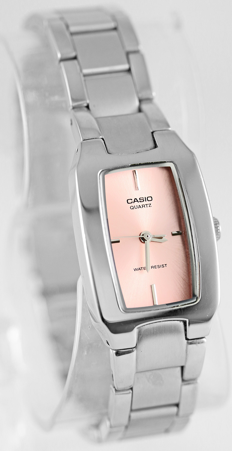 Casio LTP1165A-4C Ladies Stainless Steel Analog Casual Dress Watch Pink Dial New