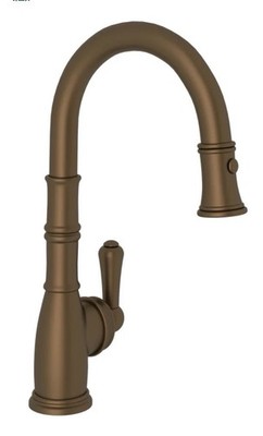 Perrin & Rowe U.4743EB-2 Georgian Era Bar Faucet Eng. Bronze 1.75 GPM 1 Hole