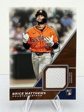 2026 Topps Series 1 Brice Matthews #MLM-BM (MEM,RC) Relic Card