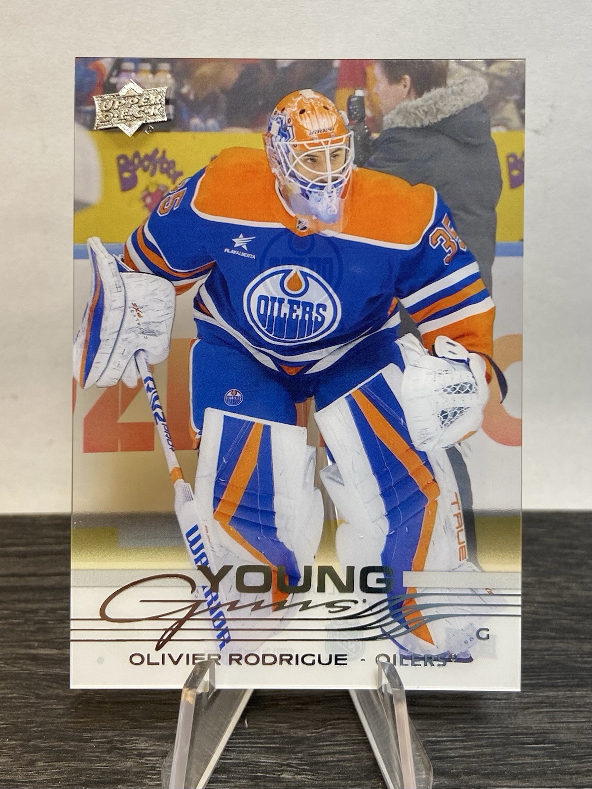 2025-26 Upper Deck Series 1 CLEAR CUT Young Guns Olivier Rodrigue #203 (RC)