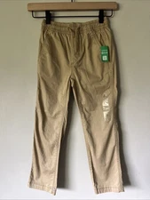 Gap Kids Boys Uniform Pull-on Straight Khaki Pants Elastic Waist Size 6-7 Small