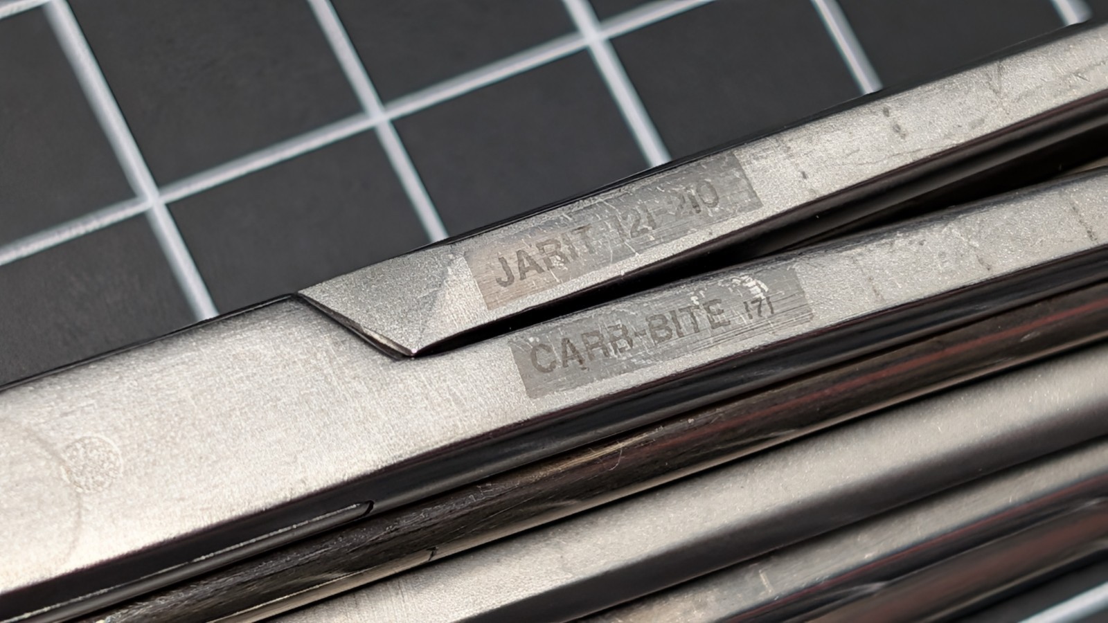 Aesculap Jarit 121-210 CARBIDE CARB-BITE Heaney Crile Needle Holders Scissors