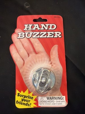 Metal Hand Joy Buzzer - Shaker Shocker Practical Joke Gag Prank Wind-Up
