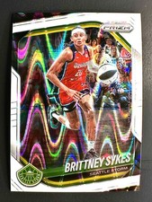 2025 Panini Prizm WNBA | #121 | Brittney Sykes | Seattle Storm | White Seismic