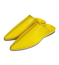 Yellow Ziwani Moroccan Babouches Genuine Leather Handmade Premium Quality
