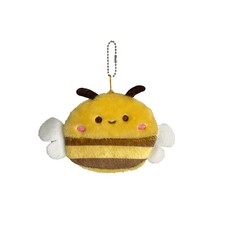 Cute Bee Plush Coin Purse Cartoon Animal Mini Storage Bag