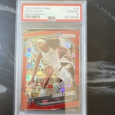 Panini 2025 Prizm WNBA Dana Evans #33 Red Pandora Las Vegas Aces PSA 10