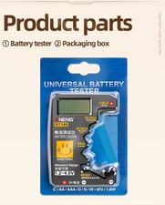 Universal LCD Battery Tester Battery Indicator Gauge Checker for 9V, AA, AAA,