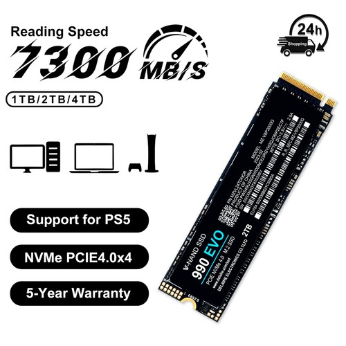 Interne Solid State Drive 1/2/4TB 990 EVO PCIe 4.0 NVMe M.2 Festplatte SSD