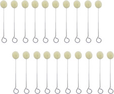 100 Packs Wool Daubers Ball Brush Leather Dye Tool with Metal Handle for DIY Cra