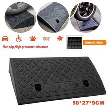 1PC Kerb Ramp Curb Ramps Heavy Duty Driveway Threshold Ramps Rubber Kerb Ramp
