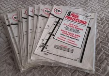 5 Page Protectors Ring Binder Refill Vtg Kleer Vu Lot Of 12 Recipe Photo KV6G5P