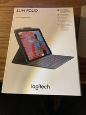 Logitech IPad 7th Generation Bluetooth Keyboard Case Slim Folio New Retro