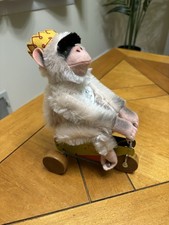 STEIFF "MONK KING 1925" REPLICA 00255 LIM ED 1999 MONKEY RIDING TRICYCLE W/ BOX