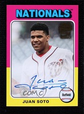 2019 Topps Archives Fan Favorite Auto 1975 Design Juan Soto #FFA-JS Auto tg7
