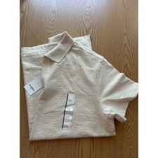 New Mens Goodfellow Short Sleeve Polo Shirt Standard Fit Dog Bone Color Large