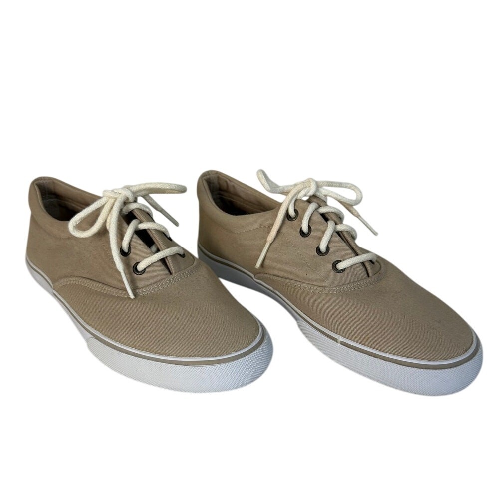 Cole Haan Women's Canvas Lace Up Sneakers Tan Size 7.5 Casual Comfort Shoes