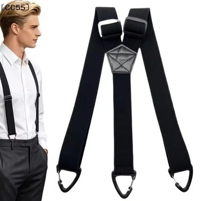 Hosenträger Herren Extra Stark | 3.8 cm Breit mit 3 Robusten Karabinern | Einste