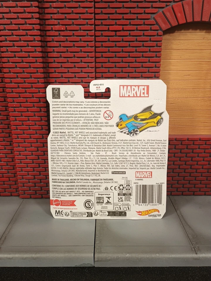 Hot Wheels X-Men 97 Wolverine Character Car NEW Marvel Studios Mattel 2023 - Image 4 of 4