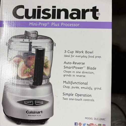 Cuisinart Mini-PrepPlusFoodProcessor 24oz BrushedChrome SilverDLC-2ABC SeePhotos