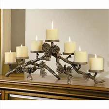 SPI Home 33015 Pinecone Mantlepiece Candlehol