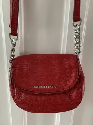 Michael Kors Umhängetasche Leder Rot Klein Crossbody   guter Zustand