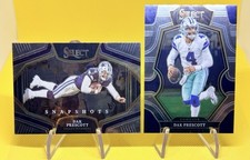 Dak Prescott Snapshots + Base 2022 Panini Select #127 Dallas Cowboys