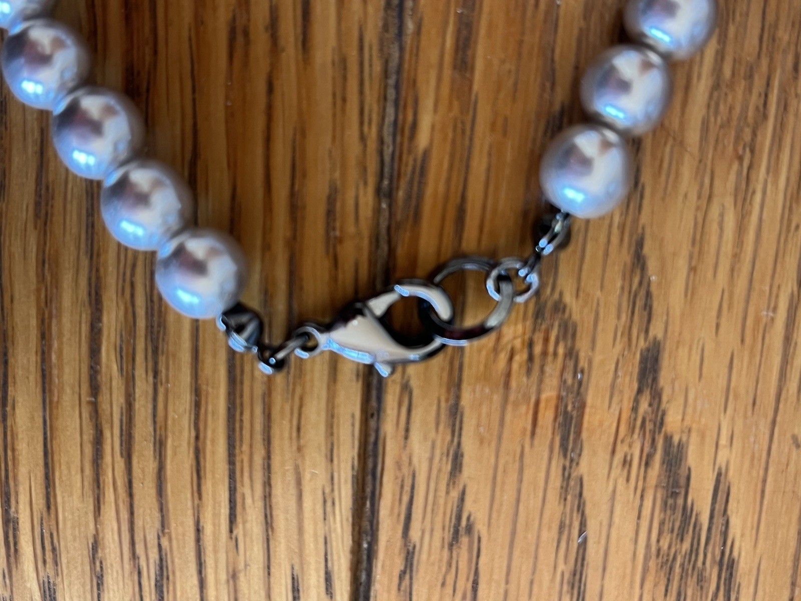 Gray Beads Multi Strand Beaded Statement Necklace - image 6