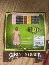 Glinda Child Costume Size Small 6/6X Pink Wicked Movie Themed Dress New