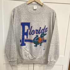Vintage 90s Florida Gators NCAA Crewneck Sweatshirt Made in USA Sz Large Delta