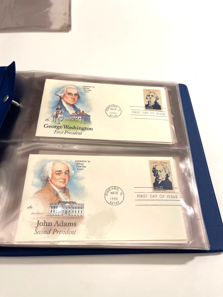1986-PRESIDENTS OF THE UNITED STATES-AMERIPEX 34 OFFICIAL FIRST DAY COVERS (#3) - Image 4 of 4