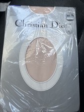 Christian Dior Diorissimo Size 3 Blush Pantyhose Ultrasheer Leg NEW Vintage