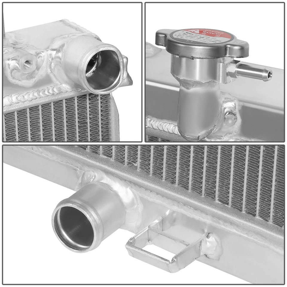 Repuesto de radiador de carreras de núcleo de aluminio completo de 2 filas para 03-06 Nissan 350Z MT. Foto 3 de 4