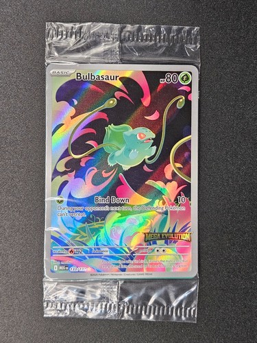 Pokemon TCG Bulbasaur 133/132 Stamped Mega Evolutions Sealed Rare Holo