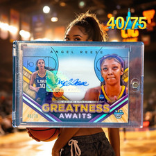2024 Bowman University Best Angel Reese Greatness Awaits Auto Refractor 40/75