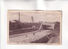 G635) Postal, VILLEPARISIS - Le Nouveau Pont du Chemin de fer BICICLETA antigua