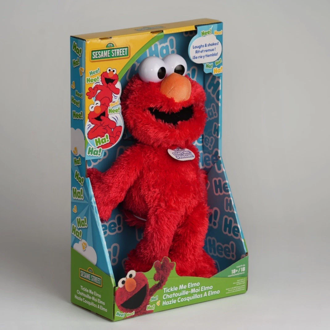 Tickle Me Elmo Di Sesame Street &ndash; Il Peluche Che Ride E Ridacchia, Nuovo Per Bambini 18 Mesi+