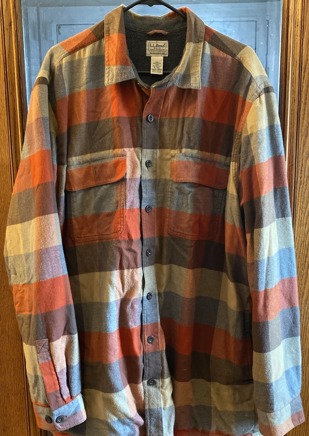 L.L. Bean Fleece Lined Flannel Shirt Jacket Men XL Traditional Fit Plaid Shacket
Opens in a new wind