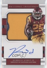 2018 National Treasures Collegiate Silhouettes 62/99 Ronald Jones II Auto 0cn