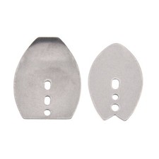 Stainless Steel Dive Jig Lure 20pcs Swim Jig Blade Set for DIY Vibration Jigs