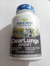 Ridgecrest Herbals ClearLungs Sport, Oxygen Intake and Lung Support