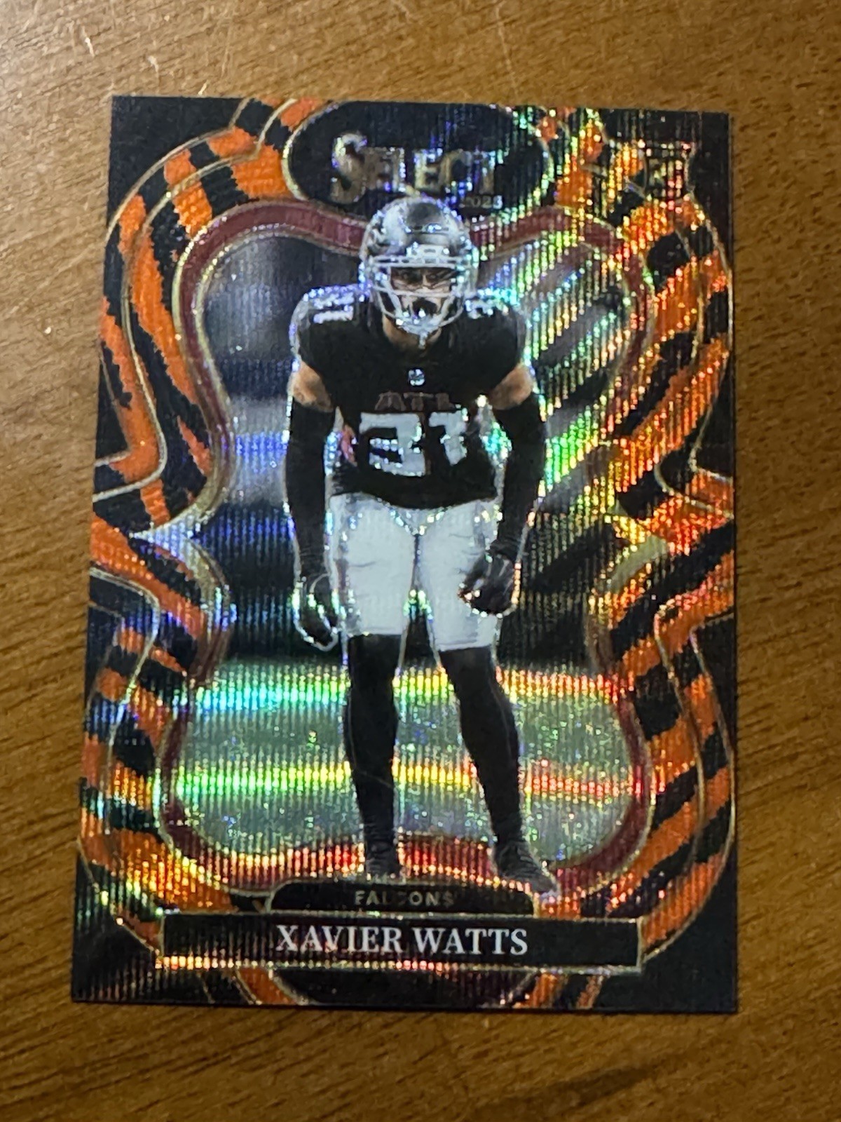 2025 Select Xavier Watts Rookie Tiger Prizm Suite Level Atlanta Falcons RC SSP