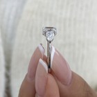 1.5ct Multishape Fashion Ring White Gold 14K Labcreated Diamond F/VS — photo 3