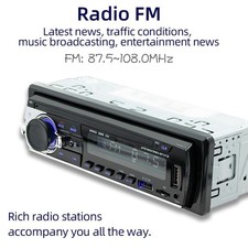 Dynamic Sound Quality 1 DIN Car Radio Receiver with USB Charging Ports