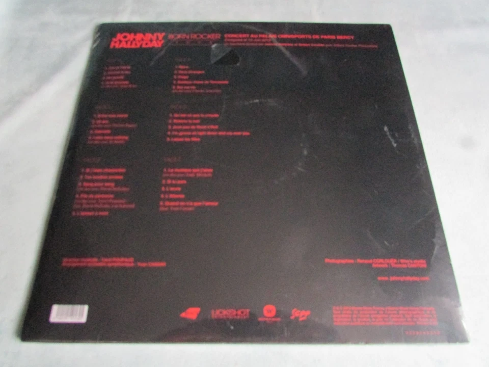 Johnny Hallyday ' Born Rocker Tour ' SEALED Vinyl Album Warner Music. - Image 2 of 2