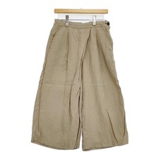 grin 8211P-003 Size 2 Linen Gaucho pants beige 5-0819M♪