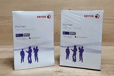 2x Xerox Premier Papier A5, 80 g/m², weiß, 500 Blatt Druckerpapier