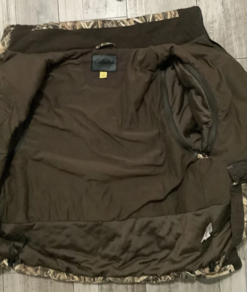 Cabelas Mens Jacket~LARGE~Mossy Oak Blades Zip Pockets Insulated Shadow Grass - Image 3 of 4