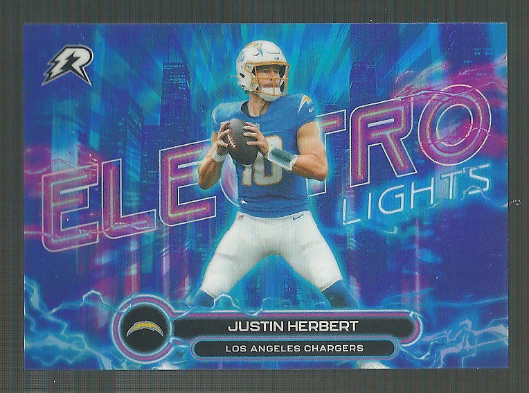 Justin Herbert 2025 Topps Resurgence Electro Lights SSP Case Hit #EL-15