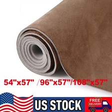 Automotive Suede Headliner Fabric with Foam Backing Car DIY Replacement Brown